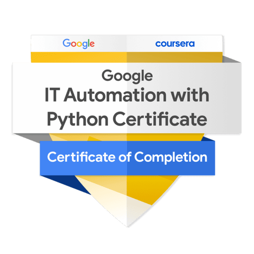 Google Automation with Python Certificate